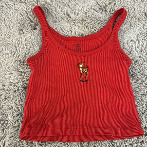 Brandy Melville red Swiss deer tank 

One size, only tried once. - Picture 1 of 2